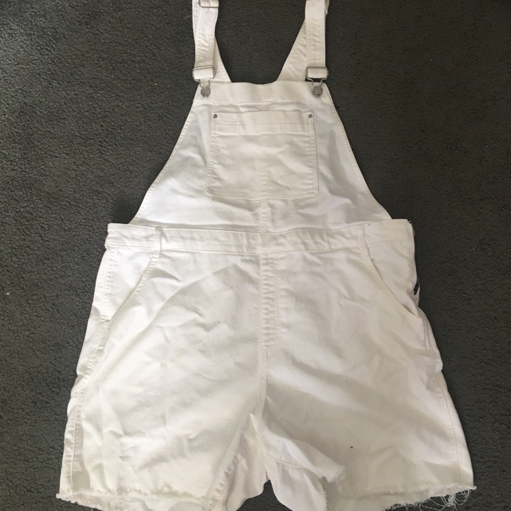 White Gap Overalls